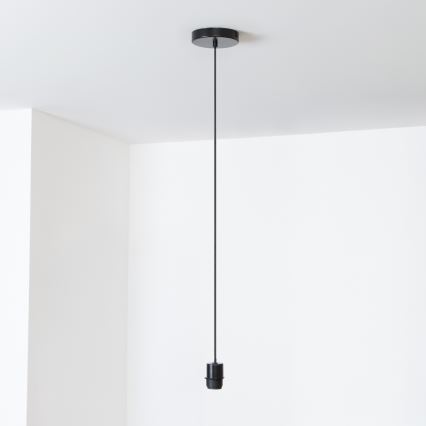 Brilagi - LED-pendel med vajer CERIA WIRE 1xE27/40W/230V 40x56 cm svart