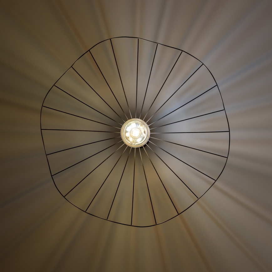 Brilagi - LED-pendel med vajer CERIA WIRE 1xE27/40W/230V Ø 80 cm svart