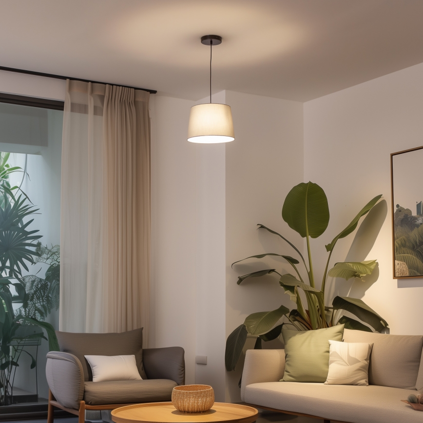 Brilagi - LED-pendel på kabel CERIA 1xE27/40W/230V Ø 30 cm grå