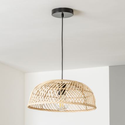 Brilagi - LED-pendel på kabel CERIA BOHO 1xE27/40W/230V Ø 40 cm rattan