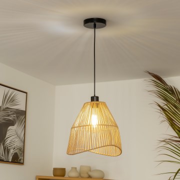 Brilagi - LED-pendel på sladd CERIA BOHO 1xE27/40W/230V Ø 30 cm brun