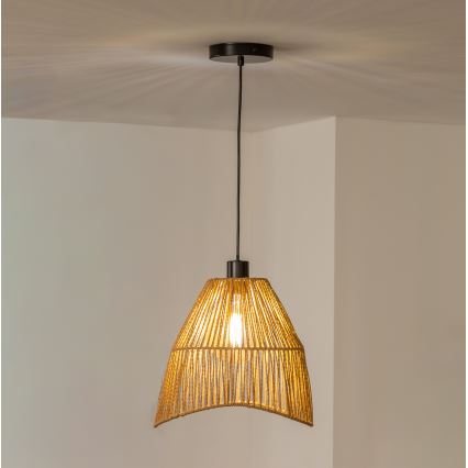 Brilagi - LED-pendel på sladd CERIA BOHO 1xE27/40W/230V Ø 30 cm brun