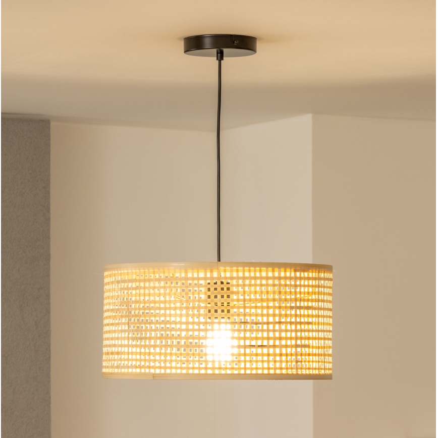 Brilagi - LED-pendel på sladd CERIA BOHO 1xE27/40W/230V Ø 40 cm bambu
