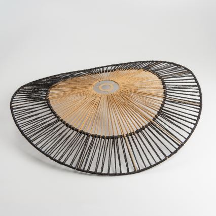 Brilagi - LED-pendel på sladd CERIA BOHO 1xE27/40W/230V Ø 50 cm svart/brun