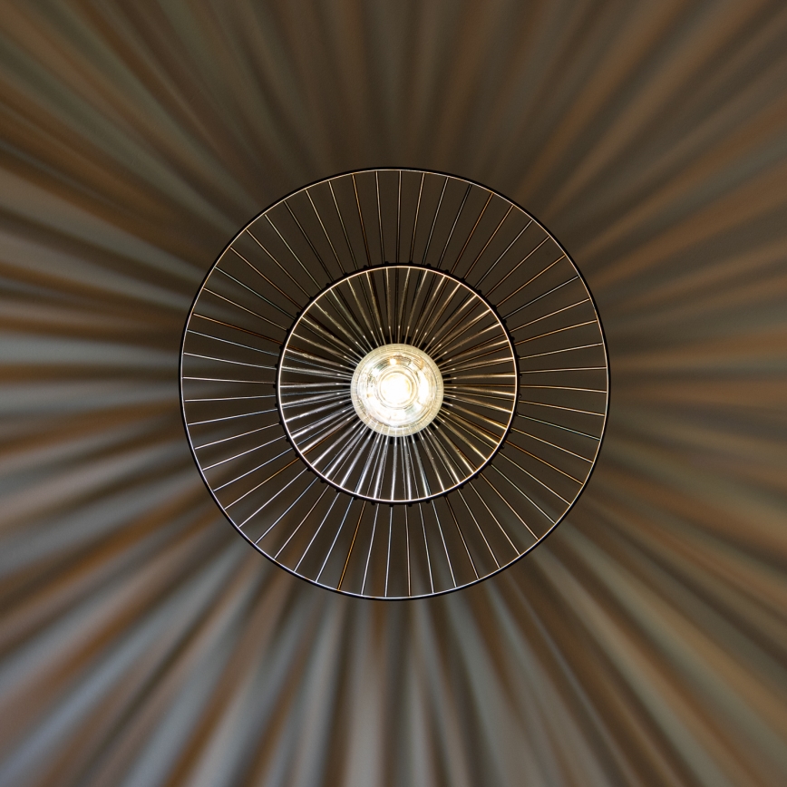 Brilagi - LED-pendel på vajer CERIA WIRE 1xE27/40W/230V Ø 38 cm svart