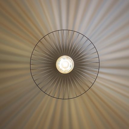 Brilagi - LED-pendel på vajer CERIA WIRE 1xE27/40W/230V Ø 45 cm svart