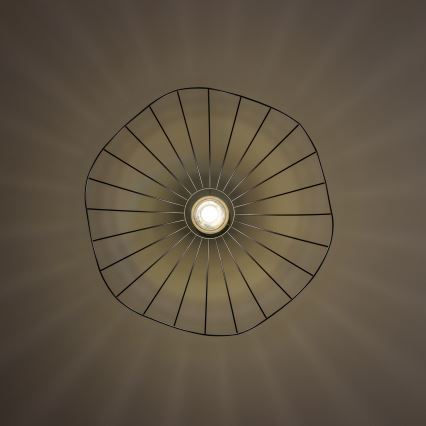 Brilagi - LED-pendel på vajer CERIA WIRE 1xE27/40W/230V Ø 60 cm svart