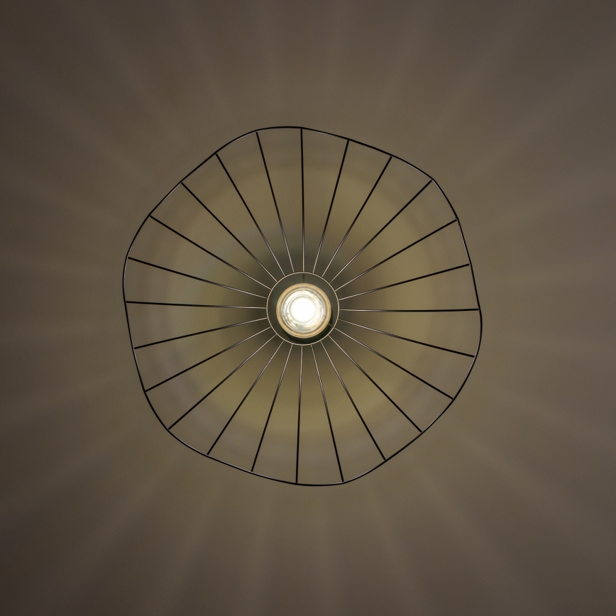 Brilagi - LED-pendel på vajer CERIA WIRE 1xE27/40W/230V Ø 60 cm svart