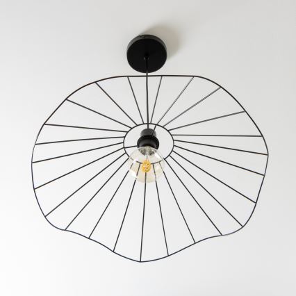 Brilagi - LED-pendel på vajer CERIA WIRE 1xE27/40W/230V Ø 60 cm svart