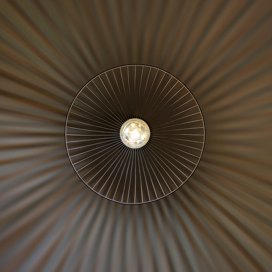 Brilagi - LED-pendel på vajer CERIA WIRE 1xE27/40W/230V Ø26 cm svart