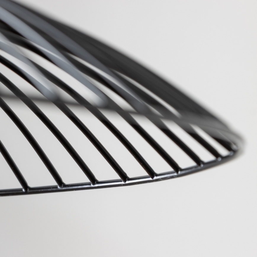 Brilagi - LED-pendel på vajer CERIA WIRE 1xE27/40W/230V Ø26 cm svart