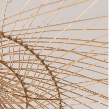 Brilagi - LED-pendellampa CERIA BOHO på vajer, 1xE27/40W/230V, Ø 70 cm, bambu