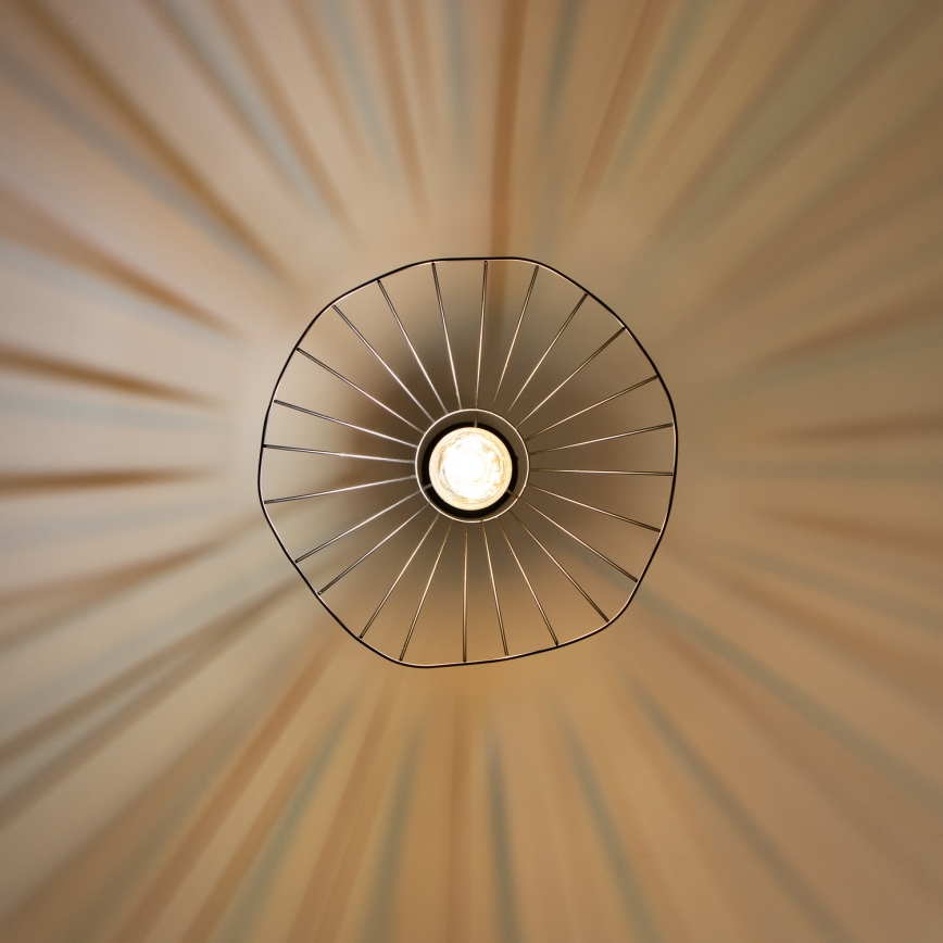 Brilagi - LED-pendellampa CERIA WIRE på vajer 1xE27/40W/230V Ø 40 cm svart