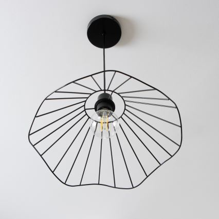 Brilagi - LED-pendellampa CERIA WIRE på vajer 1xE27/40W/230V Ø 40 cm svart