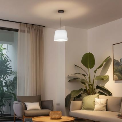 Brilagi - LED-pendellampa med kabel CERIA 1xE27/40W/230V Ø 30 cm vit