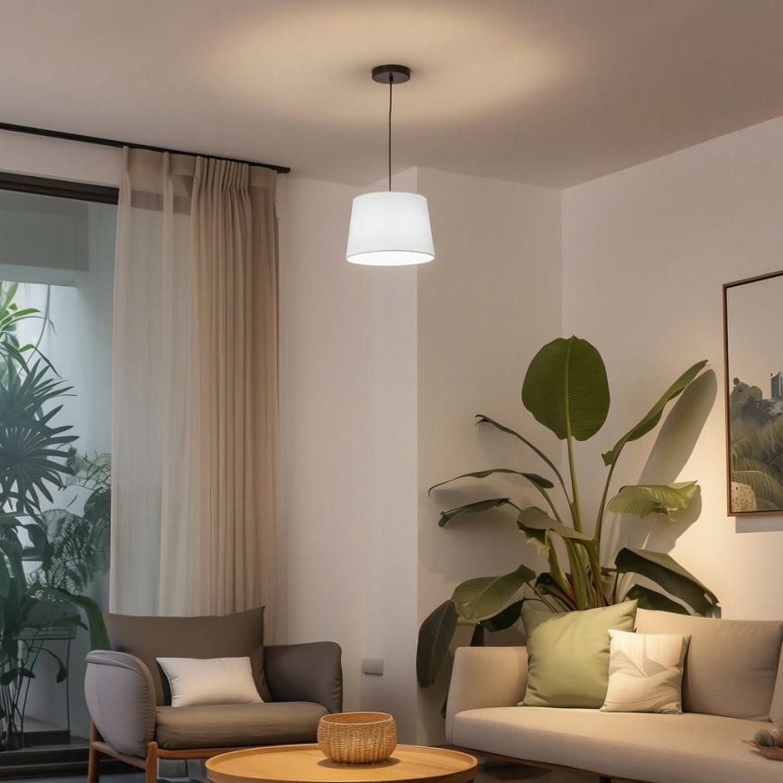 Brilagi - LED-pendellampa med kabel CERIA 1xE27/40W/230V Ø 30 cm vit