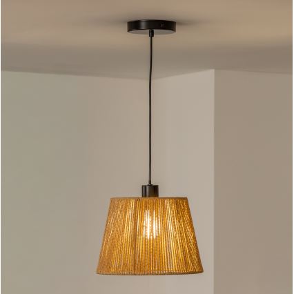 Brilagi - LED-pendellampa med kabel CERIA BOHO 1xE27/40W/230V Ø 28 cm brun