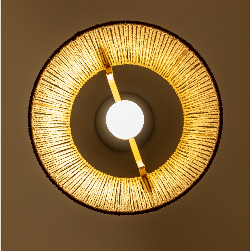 Brilagi - LED-pendellampa med kabel CERIA BOHO 1xE27/40W/230V Ø 28 cm brun