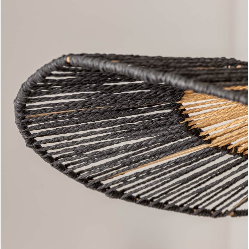 Brilagi - LED-pendellampa med vajer CERIA BOHO 1xE27/40W/230V Ø 80 cm svart/brun