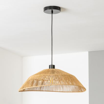 Brilagi - LED-pendellampa på kabel CERIA BOHO 1xE27/40W/230V Ø 50 cm brun