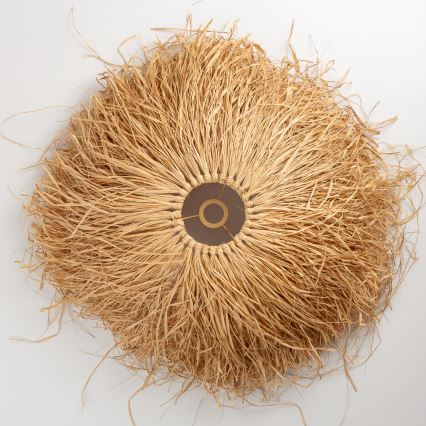 Brilagi - LED-pendellampa på vajer CERIA BOHO 1xE27/40W/230V Ø 60 cm raffia