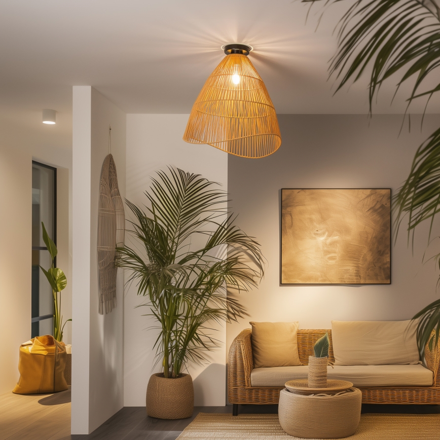 Brilagi - LED-plafond CERIA BOHO 1xE27/40W/230V Ø 50 cm brun