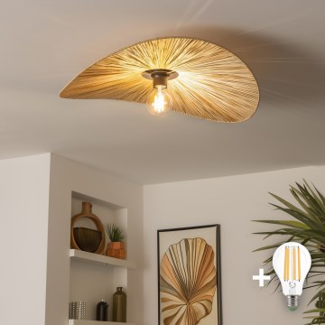 Brilagi - LED-plafondlampa CERIA BOHO 1x E27/40W/230V Ø 60 cm raffia