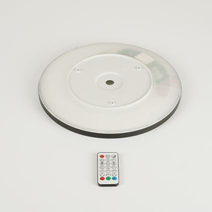 Brilagi - LED RGBW dimbar taklampa ULTRA SLIM LED/18W/230V 2700–6500K Ø 30 cm svart + fjärrkontroll