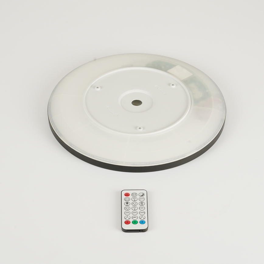 Brilagi - LED RGBW dimbar taklampa ULTRA SLIM LED/18W/230V 2700–6500K Ø 30 cm svart + fjärrkontroll