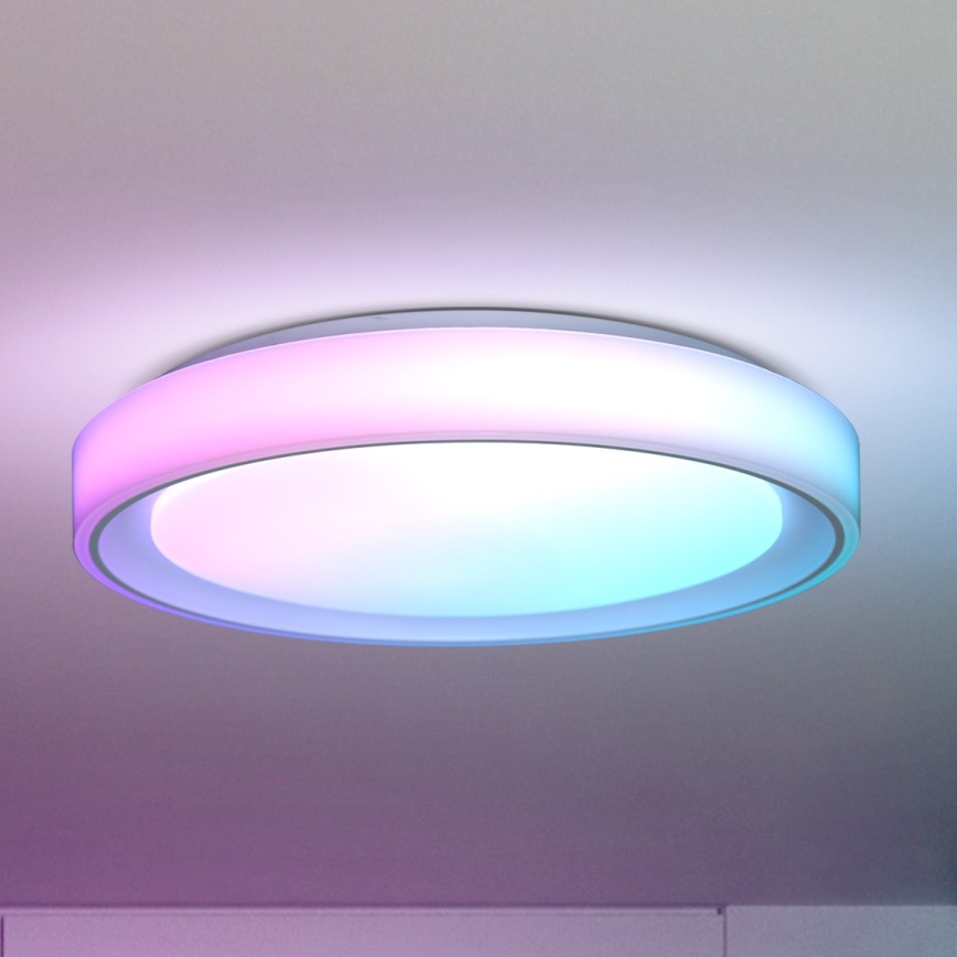 Brilagi - LED RGB dimbar taklampa FLOCO LED/30W/230V 3000-6500K Wi-Fi Tuya + LED/6W + fjärrkontroll