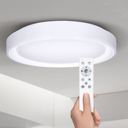 Brilagi - LED RGB dimbar taklampa FLOCO LED/30W/230V 3000-6500K Wi-Fi Tuya + LED/6W + fjärrkontroll
