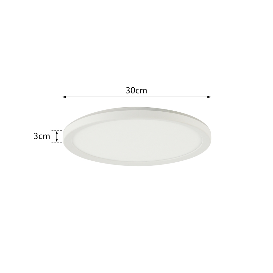 Brilagi - LED RGBW Dimbar taklampa ULTRA SLIM LED/18W/230V 2700-6500K diameter 30 cm vit + fjärrkontroll