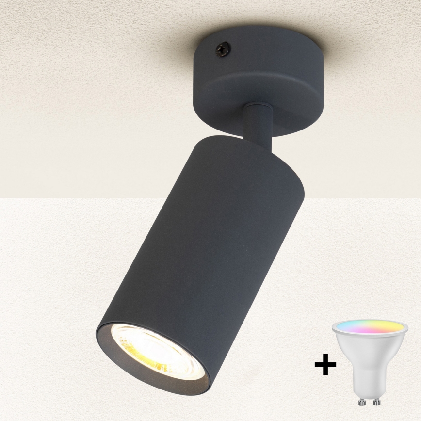 Brilagi - LED RGBW dimbar spotlight SELE 1xGU10/6,5W/230V 2700-6500K antracit