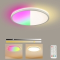 Brilagi - LED RGBW dimbar takarmatur ULTRA SLIM LED/18W/230V 2700–6500K Ø 30 cm vit + fjärrkontroll