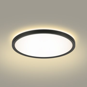 Brilagi - LED RGBW Dimbar taklampa ULTRA SLIM LED/18W/230V 2700-6500K diameter 30 cm svart + fjärrkontroll