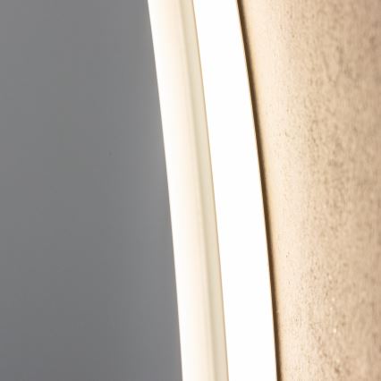 Brilagi - LED RGBW dimbar uppvärmd badrumsspegel med bakgrundsbelysning CLARA PRO LED/18,5W/230V Ø 60 cm 3000/4000/6500K IP44 CRI 90