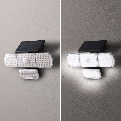 Brilagi - LED solcellsvägglampa med rörelse- och skymningssensor WALLIE LED/5W/5,5V 2400 mAh IP65