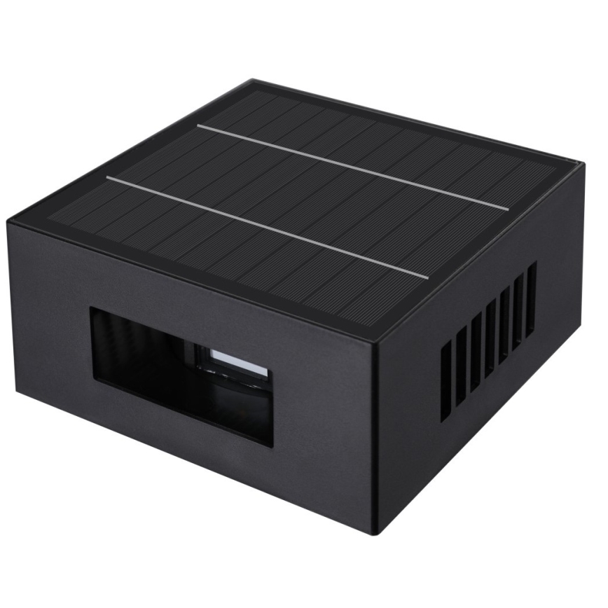 Brilagi - LED solcell väggbelysning BLOCK LED/2W/3,7V IP44