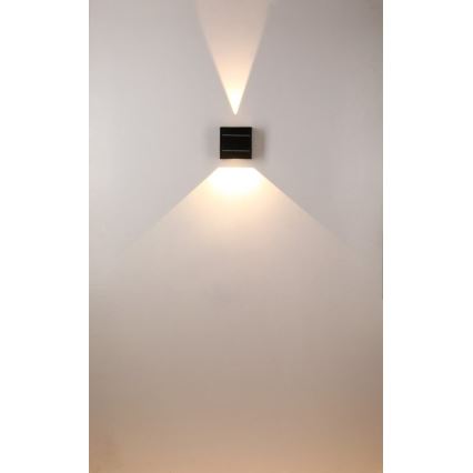 Brilagi - LED solcell väggbelysning BLOCK LED/2W/3,7V IP44