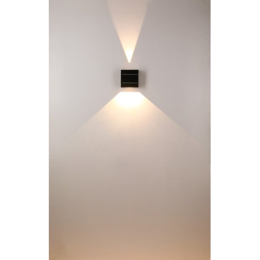 Brilagi - LED solcell väggbelysning BLOCK LED/2W/3,7V IP44