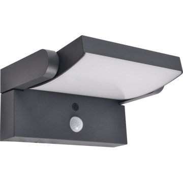 Brilagi - LED solcell väggbelysning med sensor ANKLE LED/10W/3,7V 4000K IP65 antracit