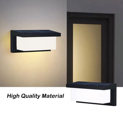 Brilagi - LED Solcellsvägglampa med rörelse- och skymningssensor BRICKY LED/5W/6V 4000 mAh IP65