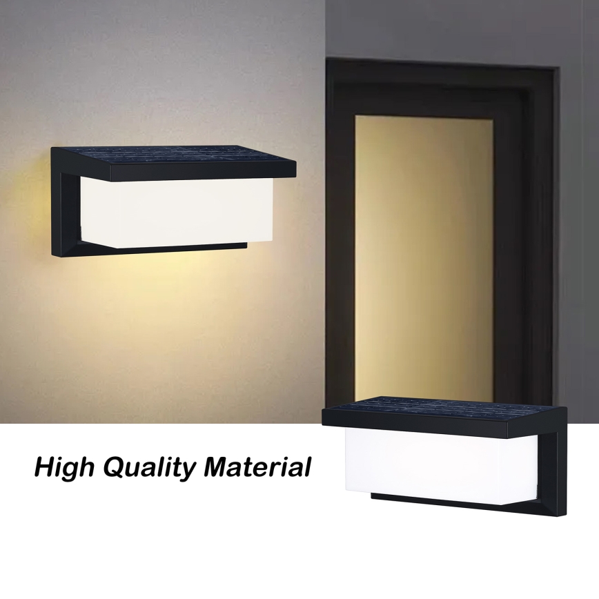 Brilagi - LED Solcellsvägglampa med rörelse- och skymningssensor BRICKY LED/5W/6V 4000 mAh IP65