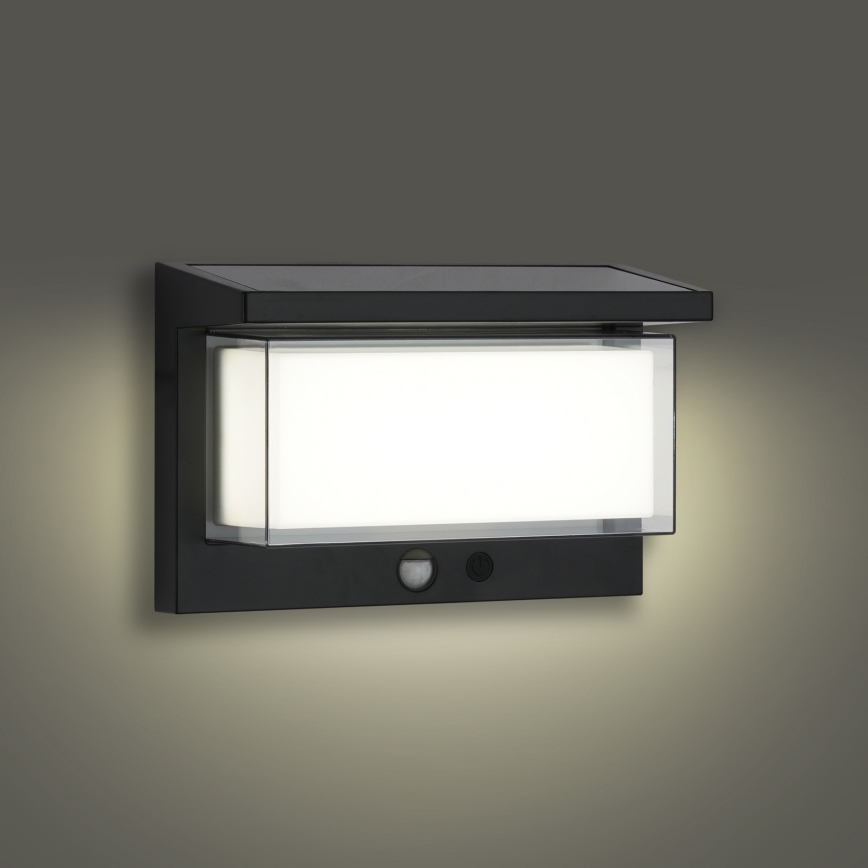Brilagi - LED solcell väggbelysning med sensor SOL LUME LED/10W/3,7V 4000 mAh IP44