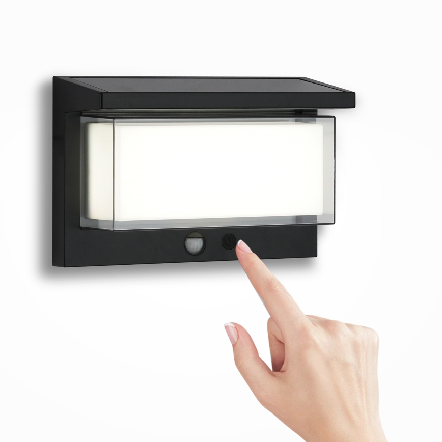 Brilagi - LED solcell väggbelysning med sensor SOL LUME LED/10W/3,7V 4000 mAh IP44