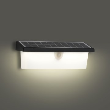 Brilagi - LED solcell väggbelysning med sensor SOL RAY LED/6W/3,7V 2200 mAh IP44