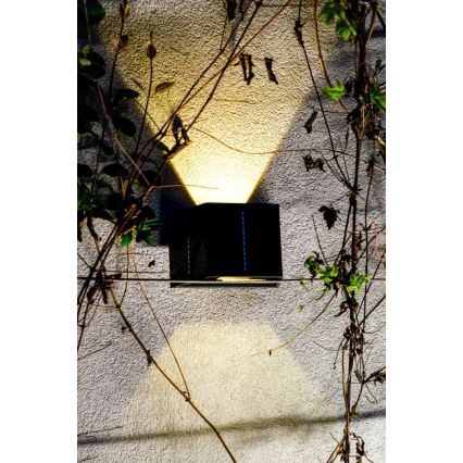 Brilagi - LED solcell väggbelysning med sensor SOLAR CUBE LED/2W/3,2V IP54