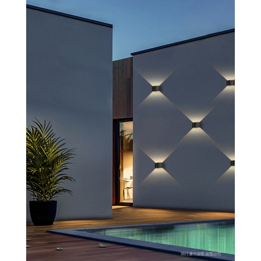 Brilagi - LED solcell väggbelysning med sensor SOLAR CUBE LED/2W/3,2V IP54