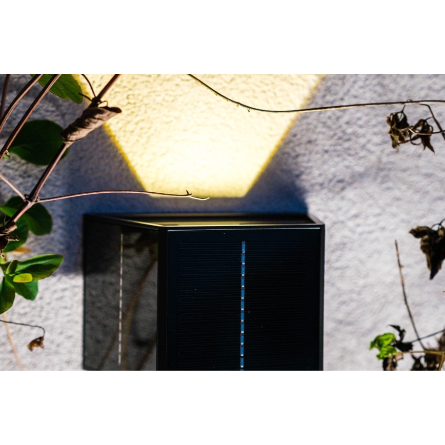 Brilagi - LED solcell väggbelysning med sensor SOLAR CUBE LED/2W/3,2V IP54