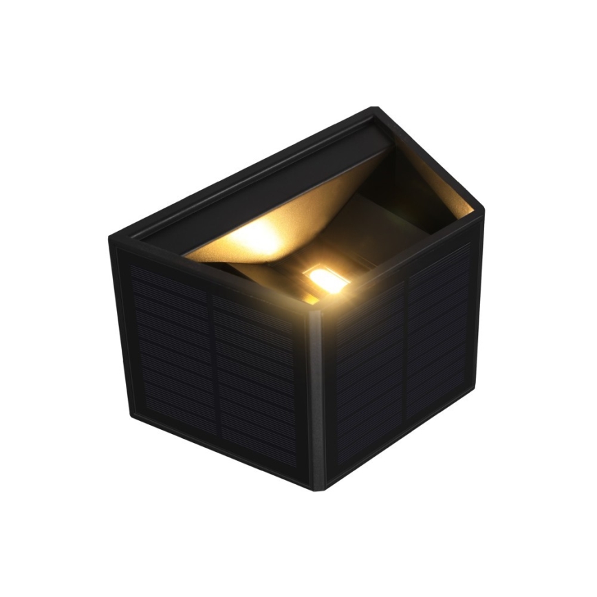 Brilagi - LED solcell väggbelysning med sensor SOLAR CUBE LED/2W/3,2V IP54